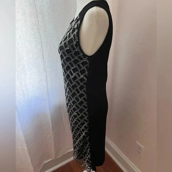 Diane Von Furstenberg Knee Length Sequined Black Dress Women Size Small - Picture 8 of 11